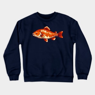 pixelated fish Crewneck Sweatshirt